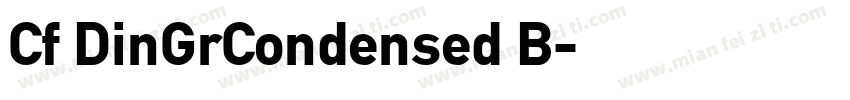 Cf DinGrCondensed B字体转换